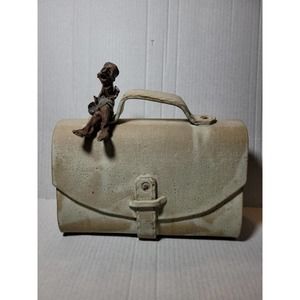 S.G.Healy rare vintage pottery purse
